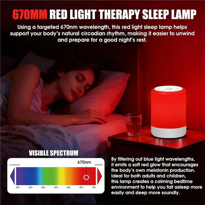 Soothing Red Nursery Night Light